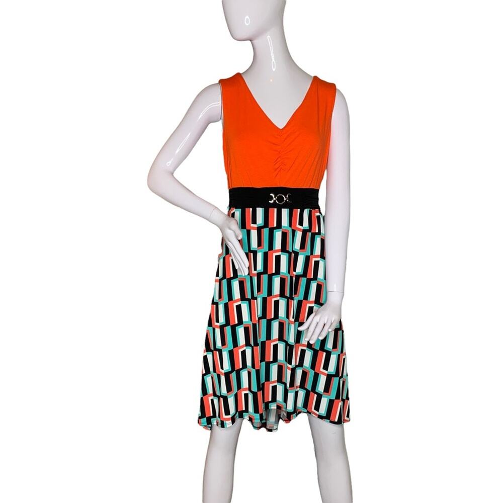 New Directions Dress Sleeveless Elastic on Waist Pullover Size M